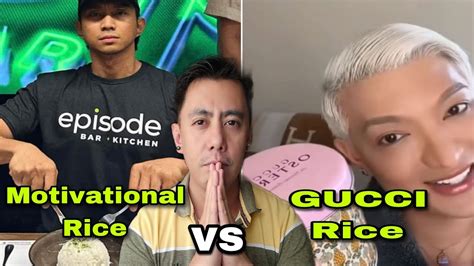 20000 euro gucci rice in peso|Bryanboy counters Rendon Labador’s motivational rice with .